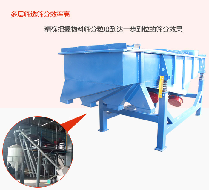 多層篩選篩分更高效，精度把握物料篩分粒度到達一步到位的篩分效果。